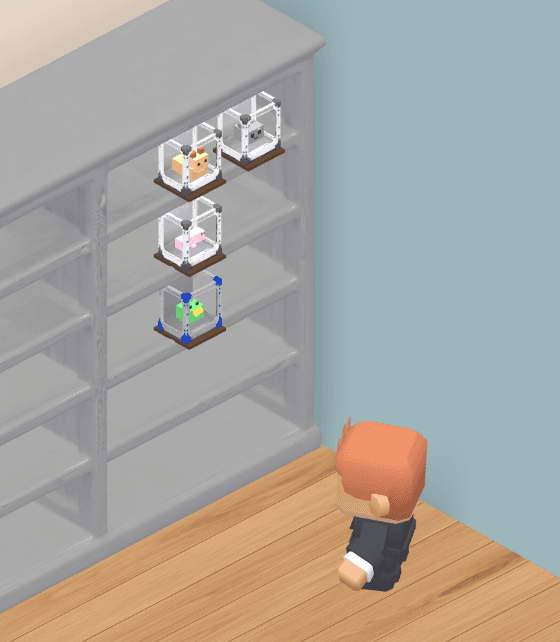 A personal room decorated with collectibles in Figureland